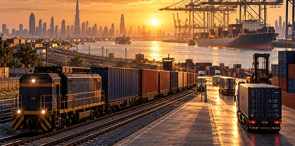 logistics editorial photograph
