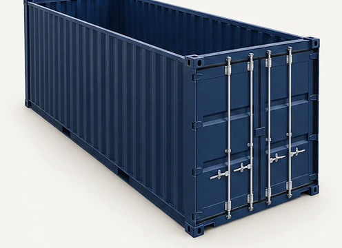 Open top shipping container